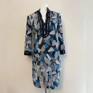 Tory Burch cotton kaftan dress bohemian casual vacation hippie resort